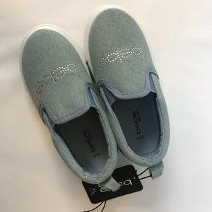 Girls Bebe Sport Light Denim Sneaker size 11/12